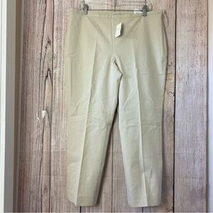 J.McLaughlin womens Dock Capri stretch Stone solid pants size 14